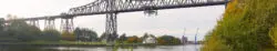 Rendsburger Hochbrücke und Schwebefähre
