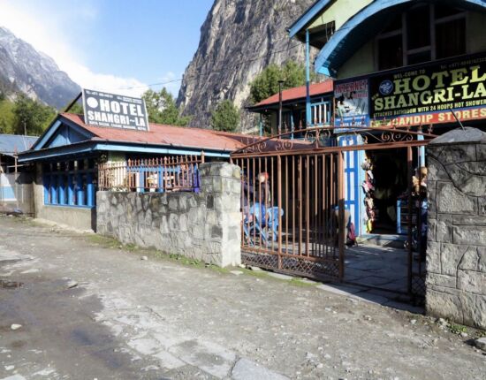 Hotel Shangri-La - unsere Lodge in Chame.