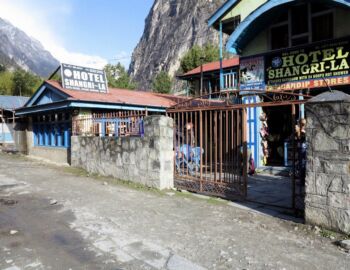 Hotel Shangri-La - unsere Lodge in Chame.