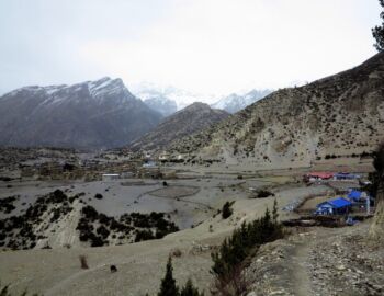 Blick in die Manang-Ebene.