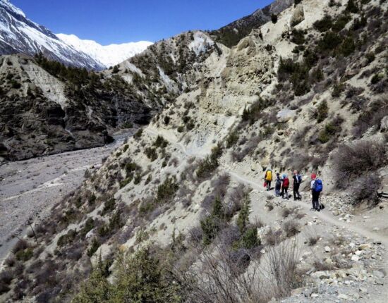 Auf dem Weg nach Khangsar.
