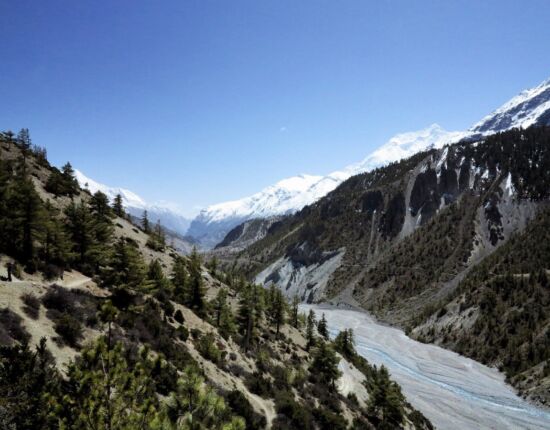 Blick zurück nach Manang.