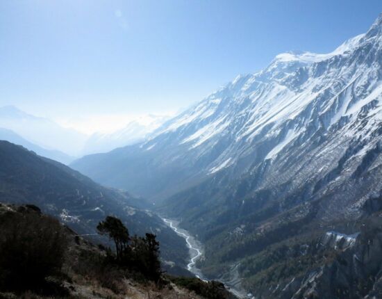Blick zurück Richtung Osten.