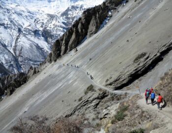 Beginn der Landslide Area - höchste Konzentration ist angesagt.