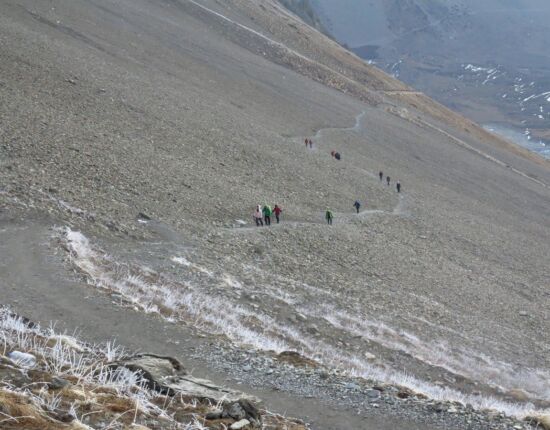 Bei knapp 5.000 Höhenmetern ist jeder Schritt beschwerlich.