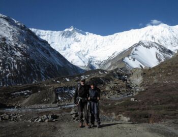 Wir zwei vor der Grand Barriere.