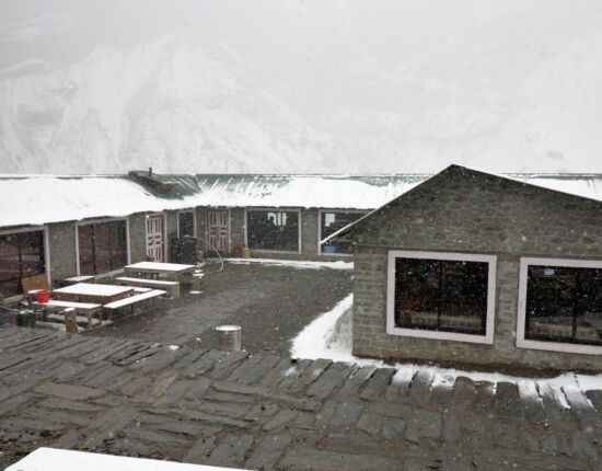 Abends fängt es an zu schneiden.