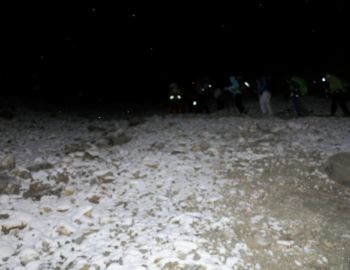 Start im frühen Morgen.