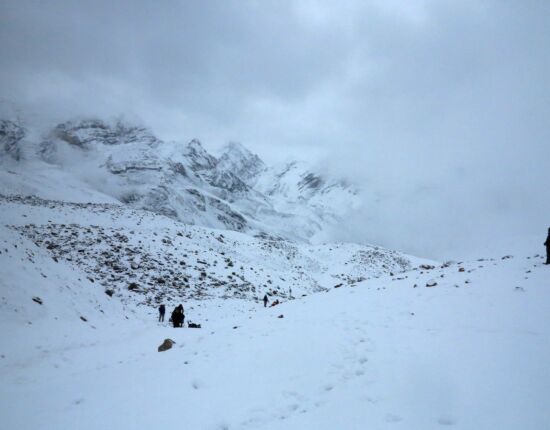 Aufstieg zum Thorong La.