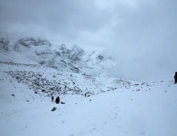 Aufstieg zum Thorong La.