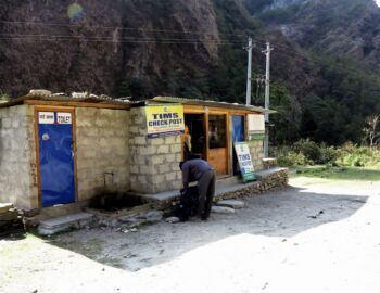Kontrollposten in Tatopani.