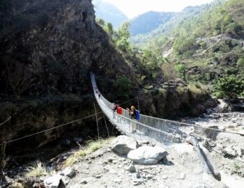 Wir verlassen das Kali-Gandaki-Tal.