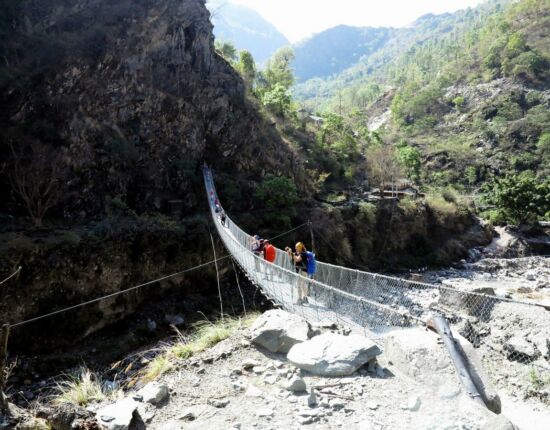 Wir verlassen das Kali-Gandaki-Tal.