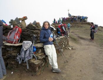 Deurali-Pass - das Wetter wird schlecht.
