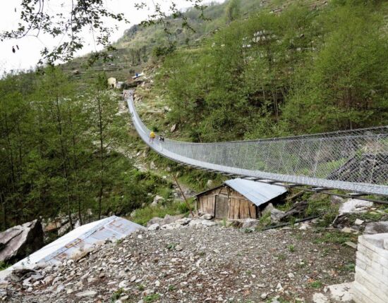 Noch eine Hängebrücke ...