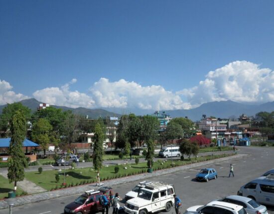 Flughafen von Pokhara.