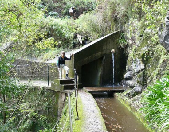 Levada da Central da Ribeira da Janela.