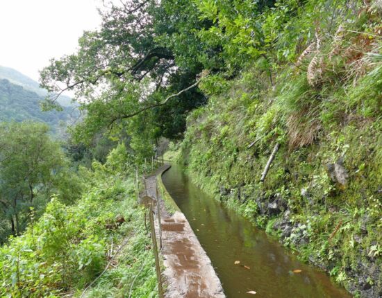 Levada da Central da Ribeira da Janela.