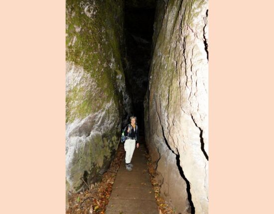 Levada do Furado - Felsspalt.