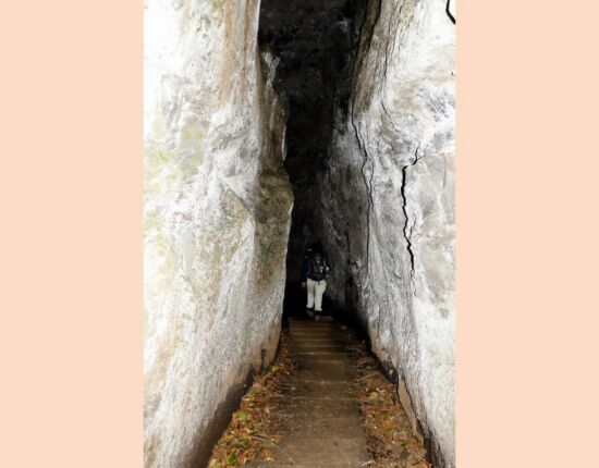 Levada do Furado - Felsspalt.