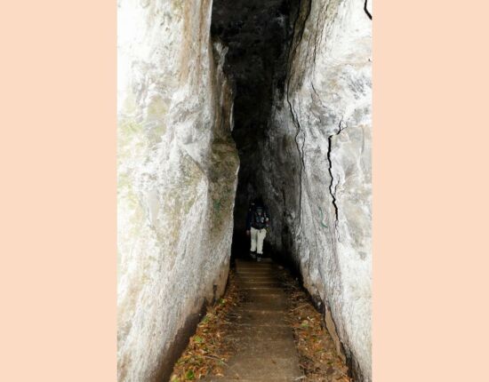 Levada do Furado - Felsspalt.