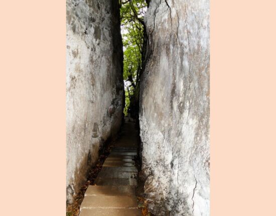 Levada do Furado - Felsspalt.