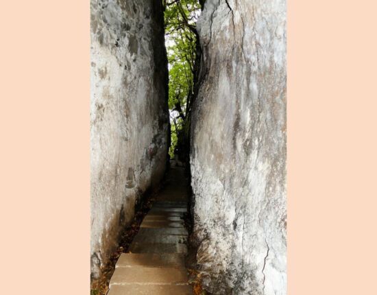 Levada do Furado - Felsspalt.