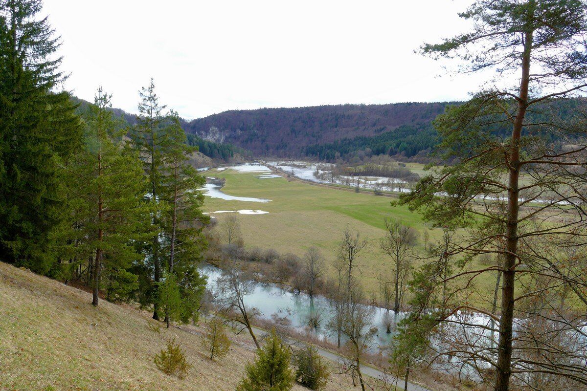 Hochwasser im Donautal.