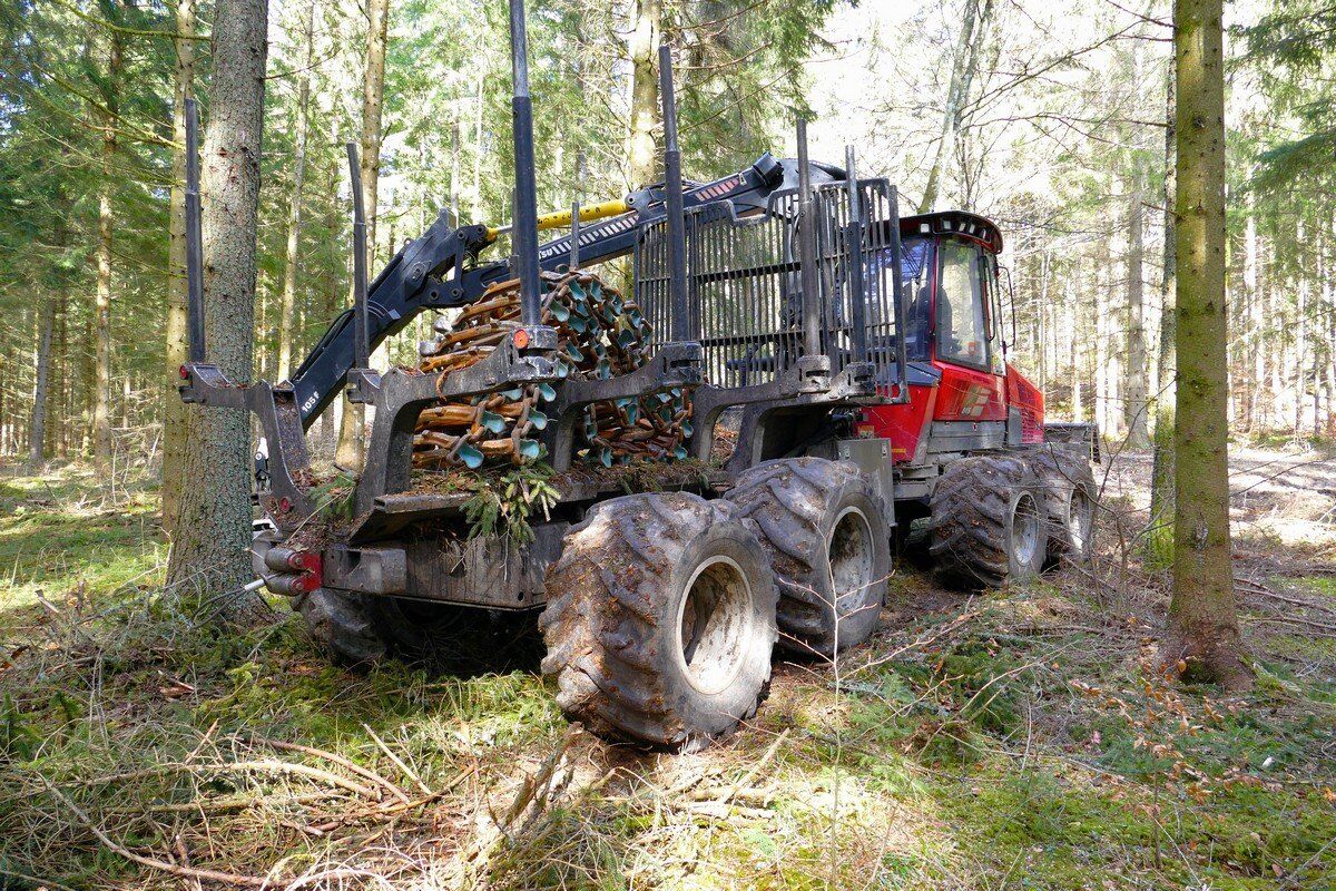 Harvester oder Holzvollernter.