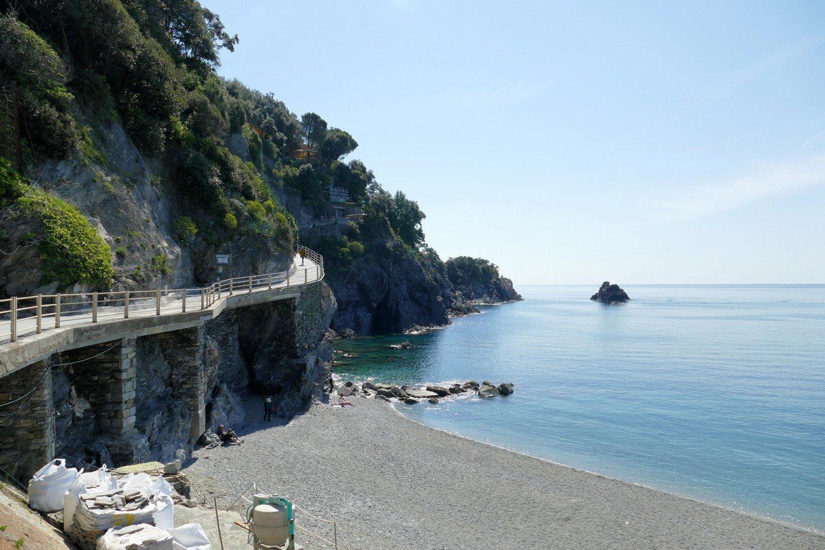 Blick auf den Wanderweg.