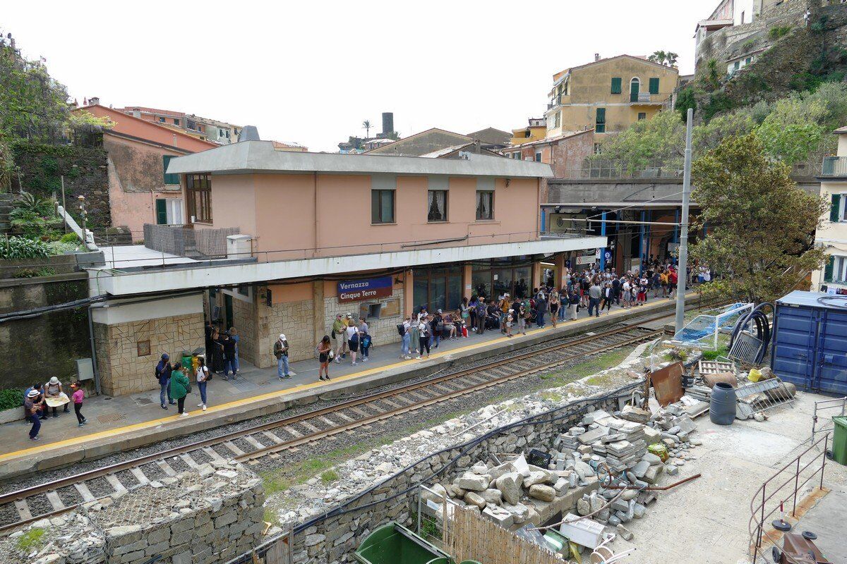 Der Bahnhof von Vernazza.