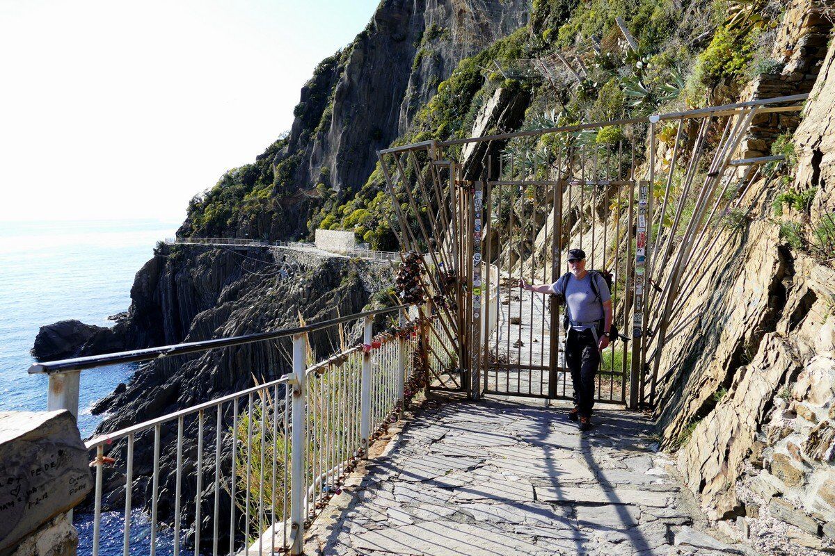 Der Eingang zur Via dell'Amore ist verschlossen.