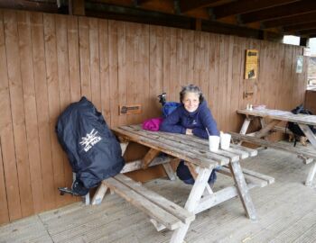 Rast beim Beech Tree Inn.