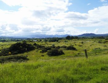 Erster Blick auf den Loch Lomond und Conic Hill.