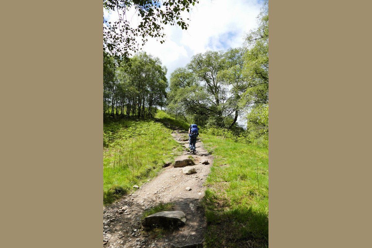 Aufstieg zum Conic Hill.