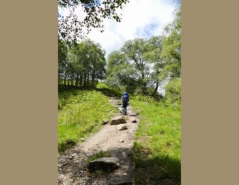 Aufstieg zum Conic Hill.