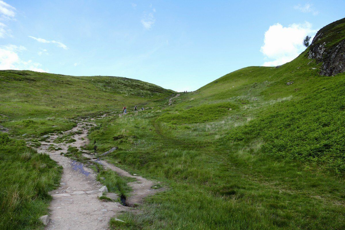 Abstieg vom Conic Hill.