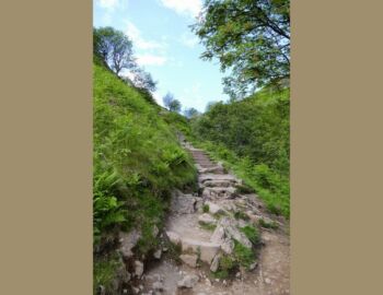 Abstieg vom Conic Hill.