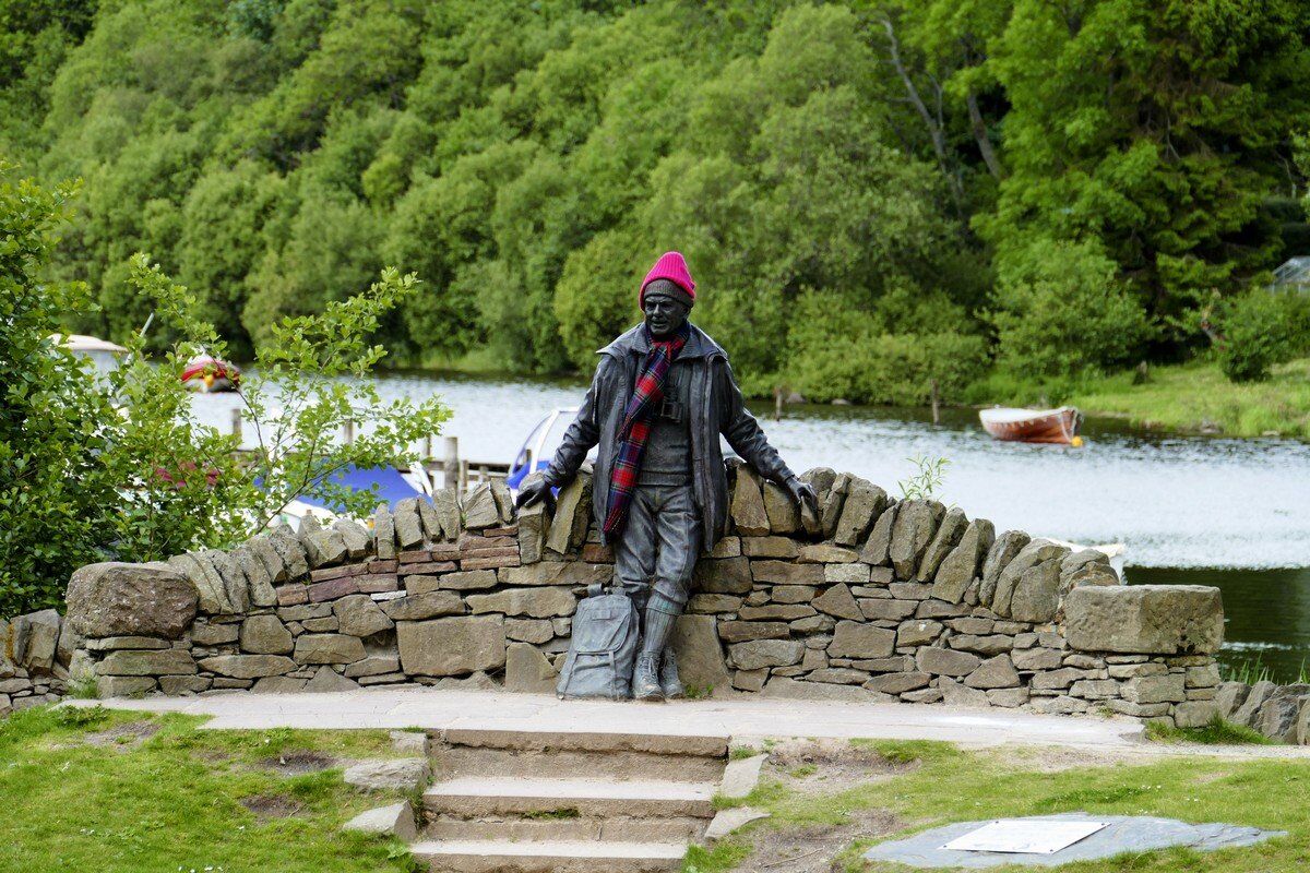 Tom-Weird-Statue in Balmaha.