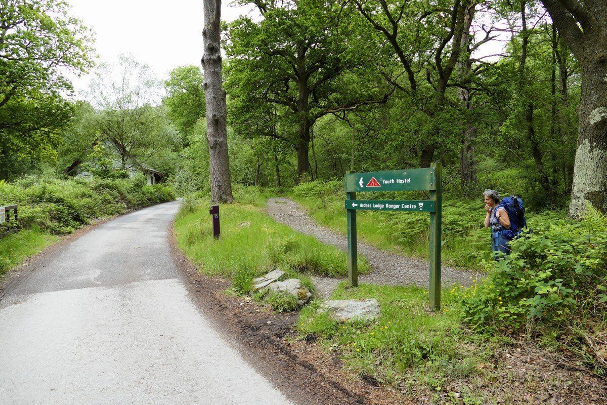 Kurz vor der Jugendherberge.