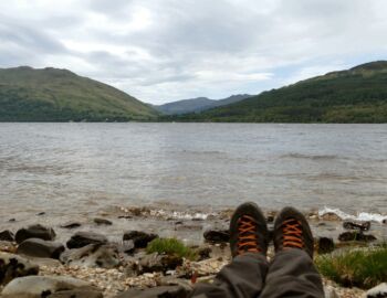 Verdiente Pause am Loch Lomond.