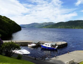 Pier beim Inversnaid Hotel.