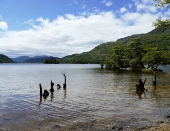 Rast am Loch Lomond - der anstrengende Weg ist zu Ende.