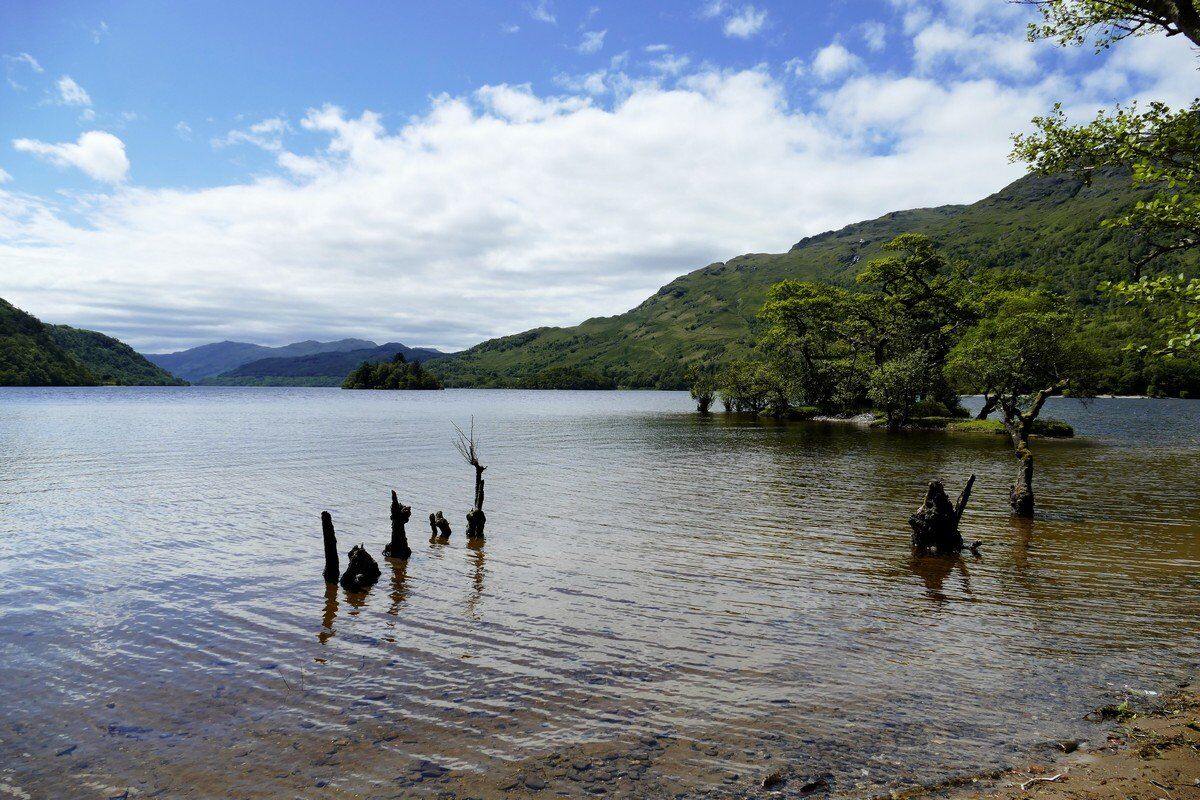 Rast am Loch Lomond - der anstrengende Weg ist zu Ende.