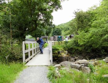 Brücke über den Ben Glas Burn.