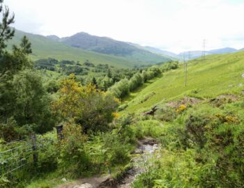 Glen Falloch - der Regen hat aufgehört, die Sonne kommt heraus.