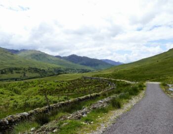 Auf der alten Militärstraße im Glen Falloch.