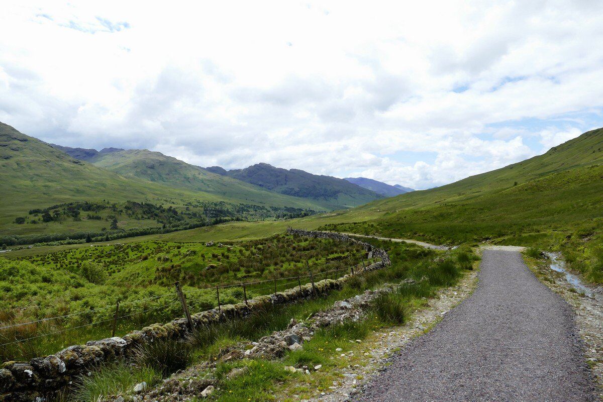 Auf der alten Militärstraße im Glen Falloch.