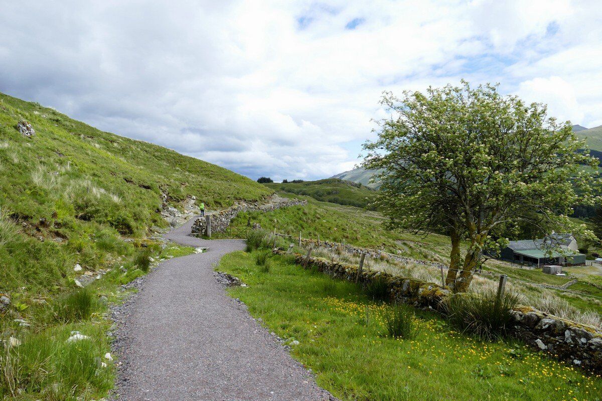 Auf der alten Militärstraße im Glen Falloch.