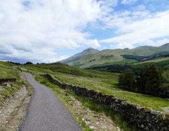 Auf der alten Militärstraße im Glen Falloch.